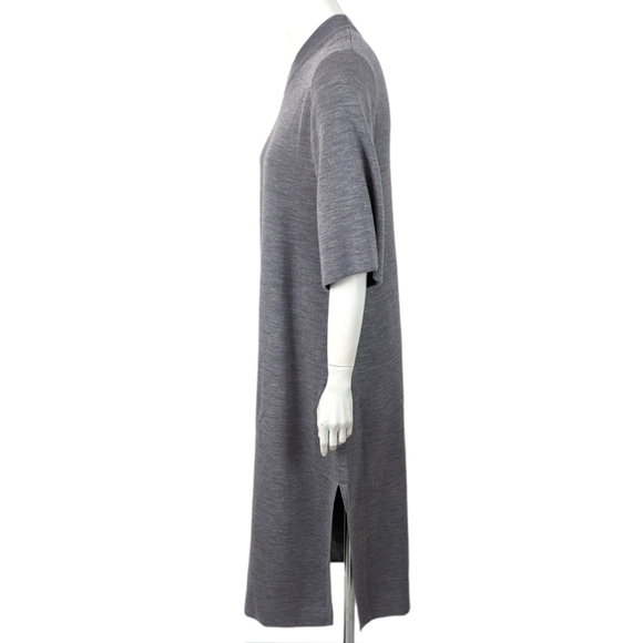 Studio Nicholson Knit Maxi Dress Wool Silk Cashmere Womens 10 Gray Designer Luxe - Picture 5 of 13